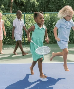 minnow Girls French Terry Tennis Dress Abaco Green Online