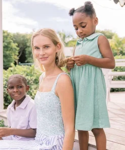 minnow Girls French Terry Tennis Dress Abaco Green Online