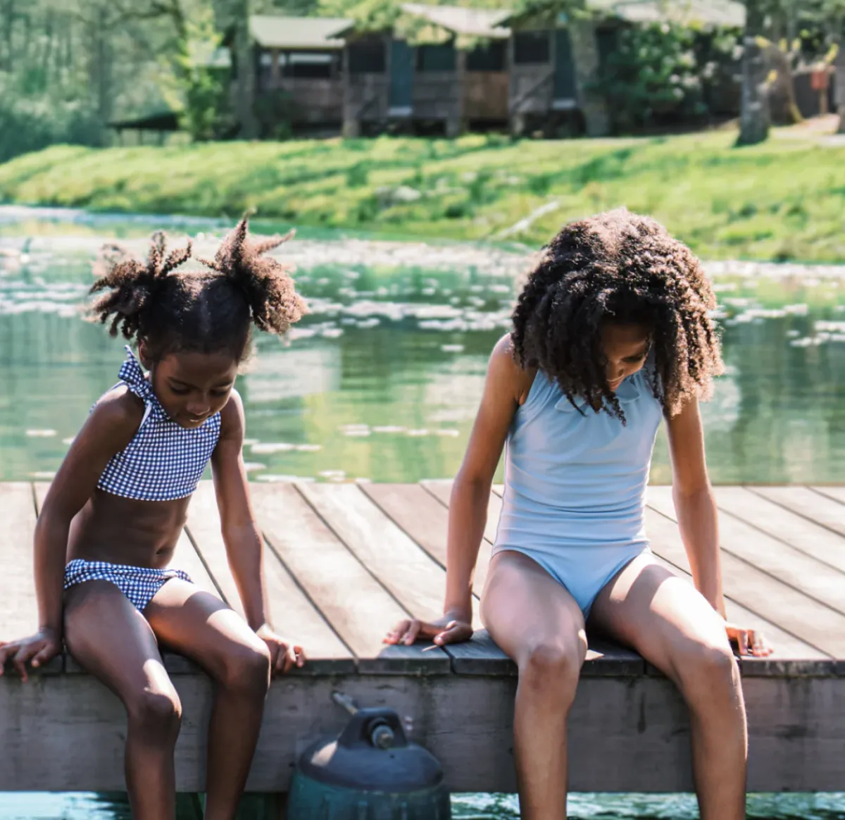 minnow Girls Gathered One Piece | Swim Freshwater Blue Online