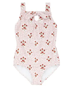 minnow Girls Gathered One Piece | Swim Raspberry Red Online