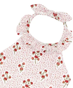 minnow Girls Halter One Piece Raspberry Red Hot