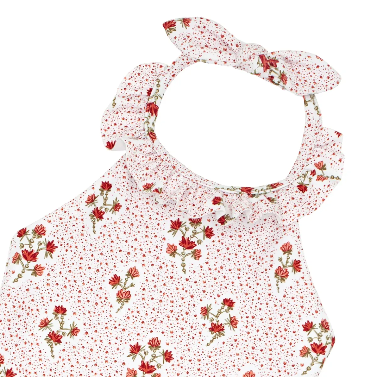 minnow Girls Halter One Piece Raspberry Red Hot