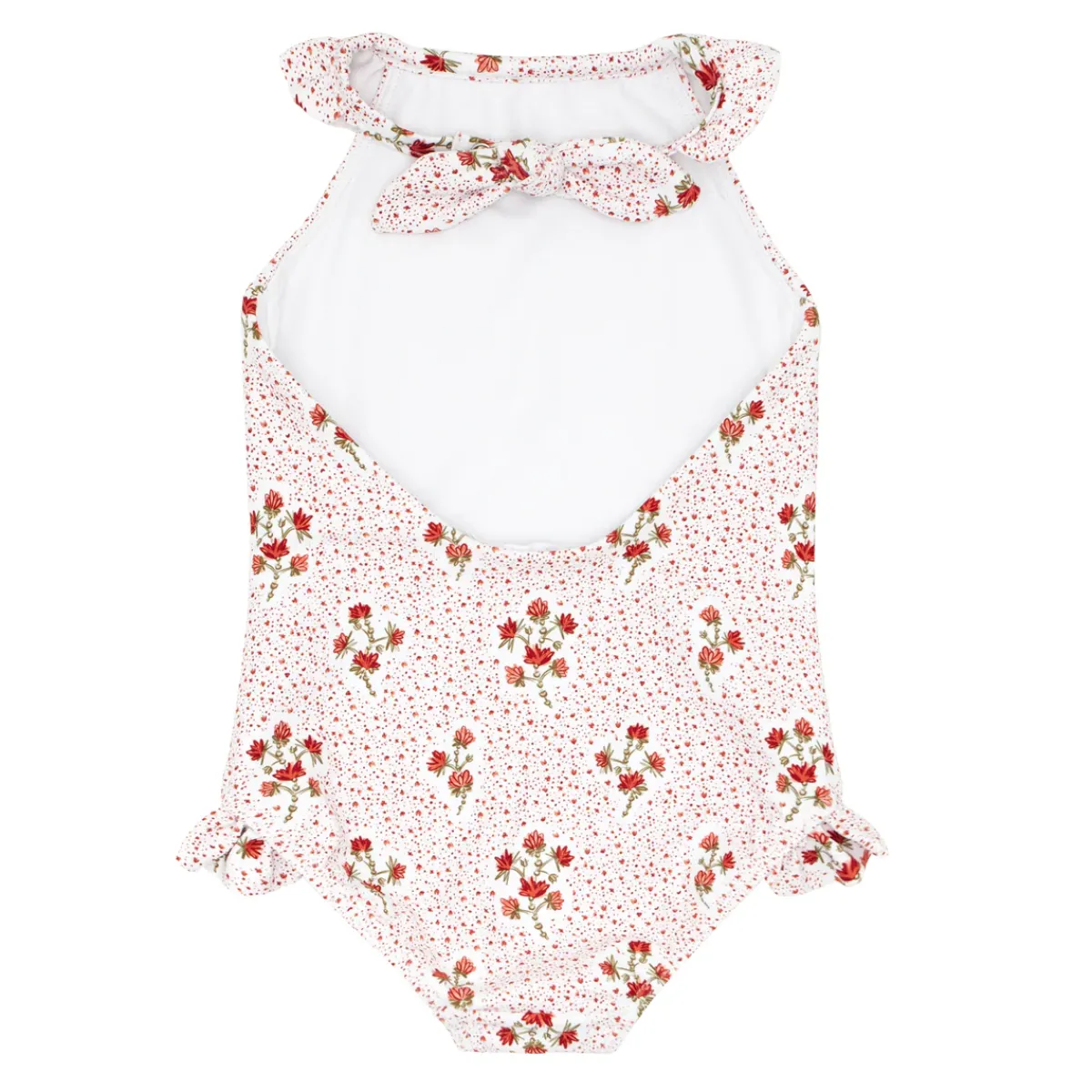 minnow Girls Halter One Piece Raspberry Red Hot