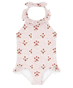 minnow Girls Halter One Piece Raspberry Red Fashion