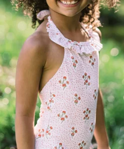 minnow Girls Halter One Piece Raspberry Red Fashion