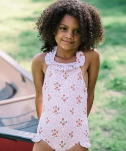 minnow Girls Halter One Piece Raspberry Red Fashion