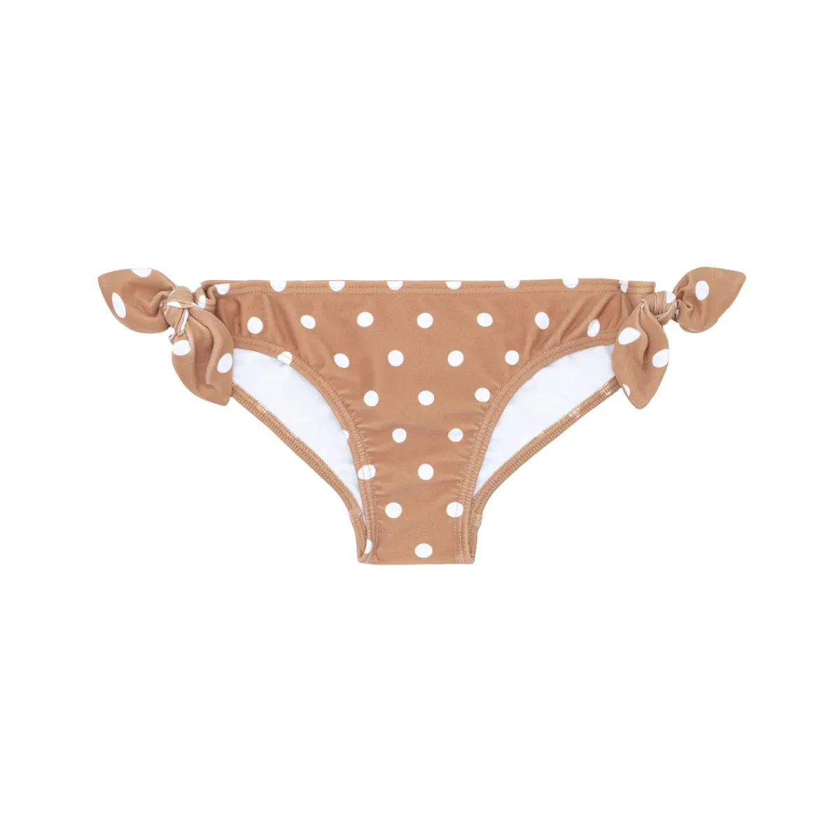 minnow Girls Knot Bikini Bottom Mocha Dot New