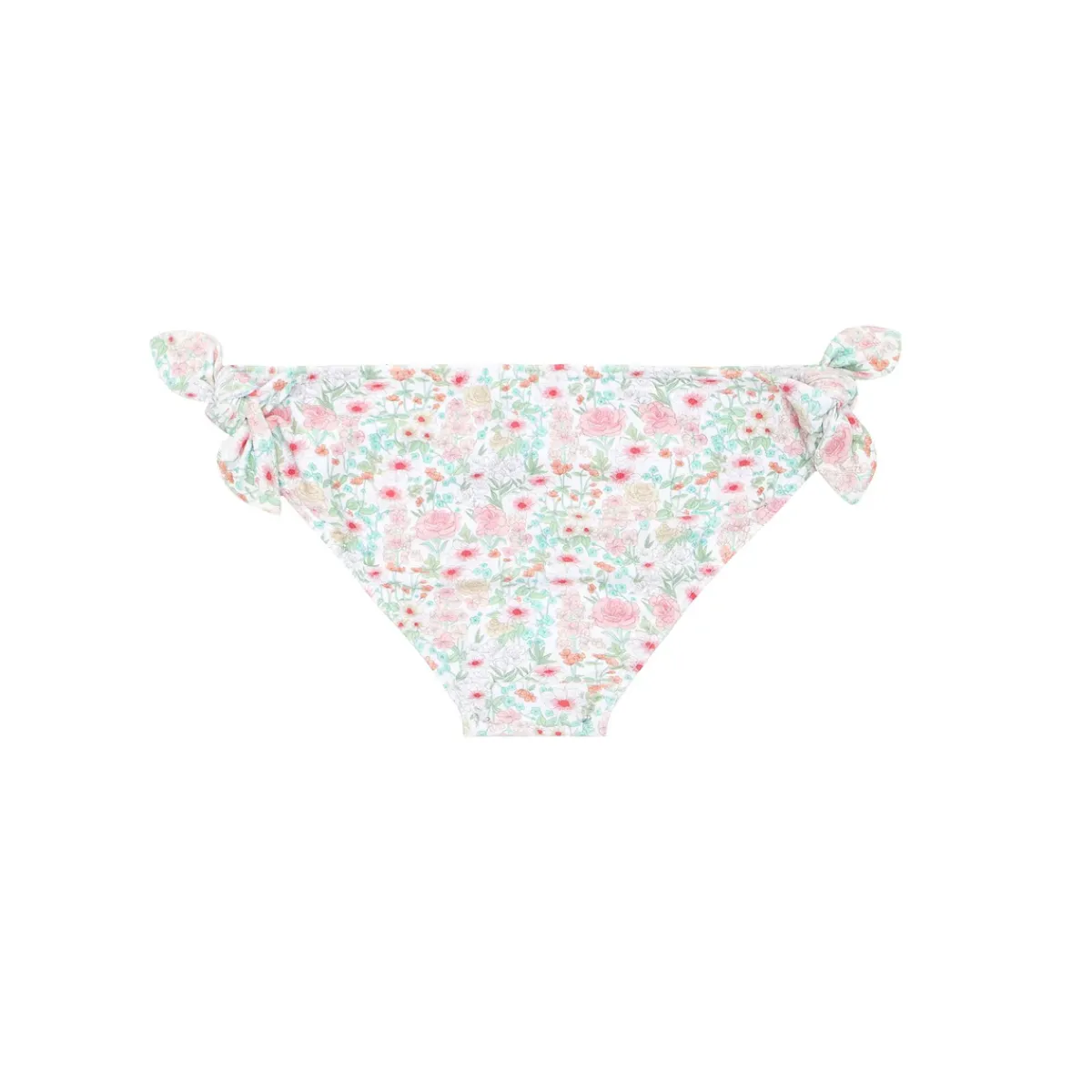 minnow Girls Knot Bikini Bottom Emerald Floral Best