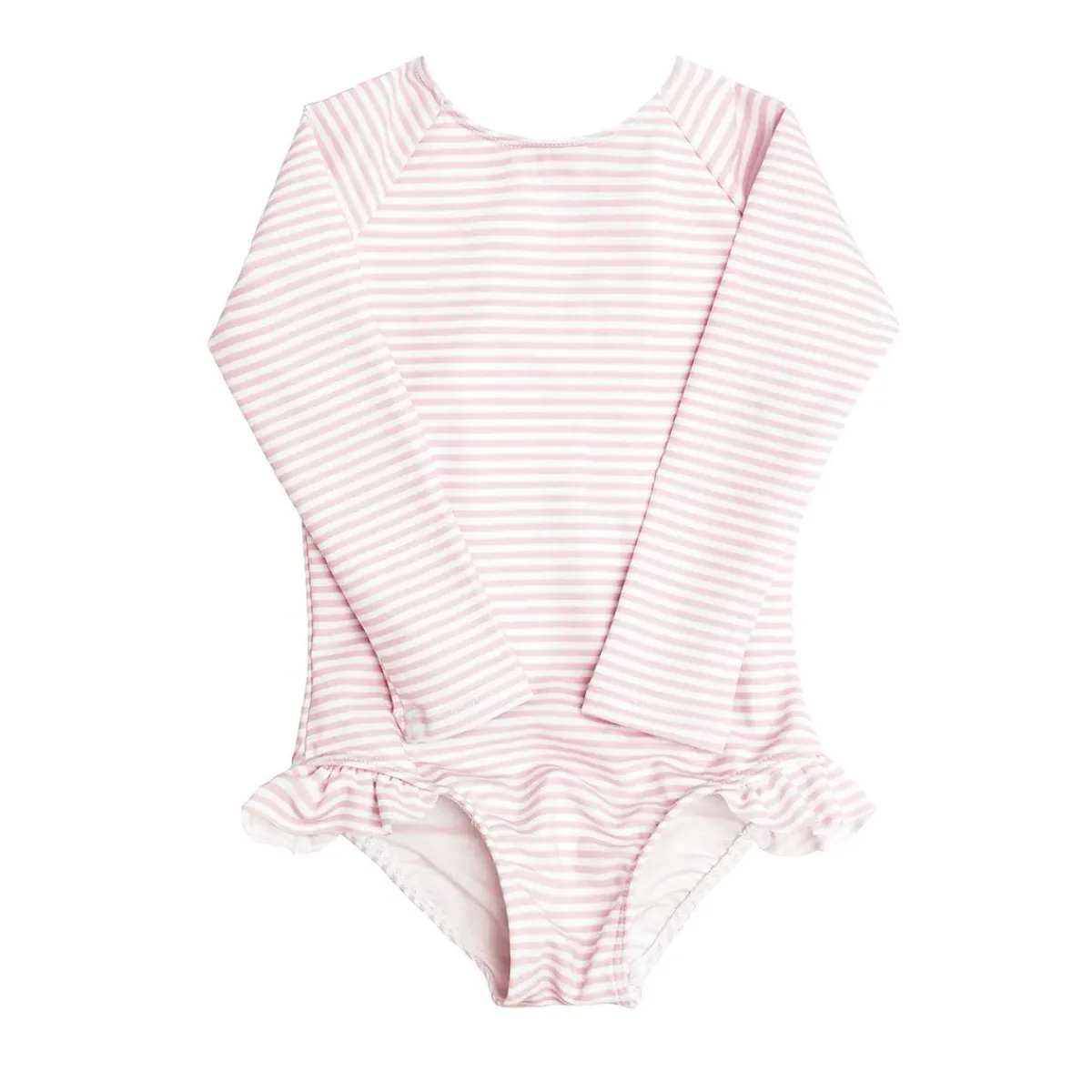 minnow Girls Light Rashguard One Piece Pink Stripe Fashion