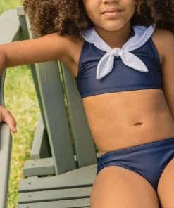 minnow Girls Midsummer Sailor Bikini Navy Clearance