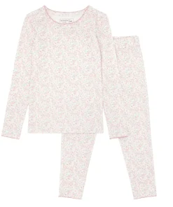 minnow Girls Pima Pajama Set Antique Floral Hot