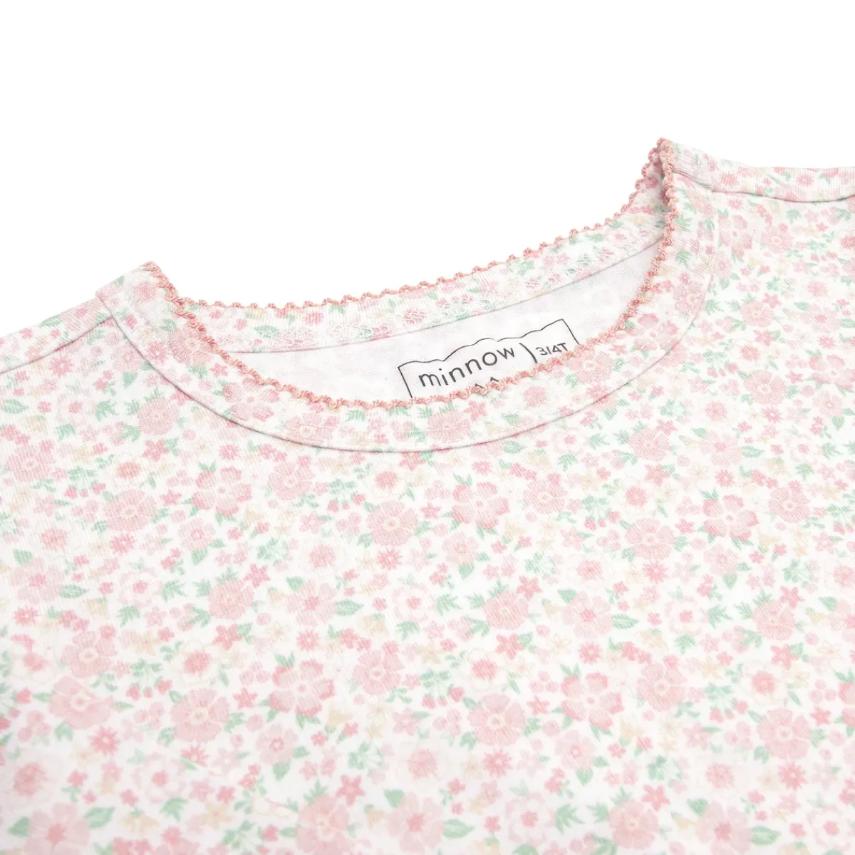 minnow Girls Pima Pajama Set Antique Floral Hot