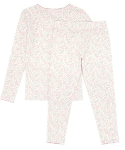 minnow Girls Pima Pajama Set Antique Floral Hot