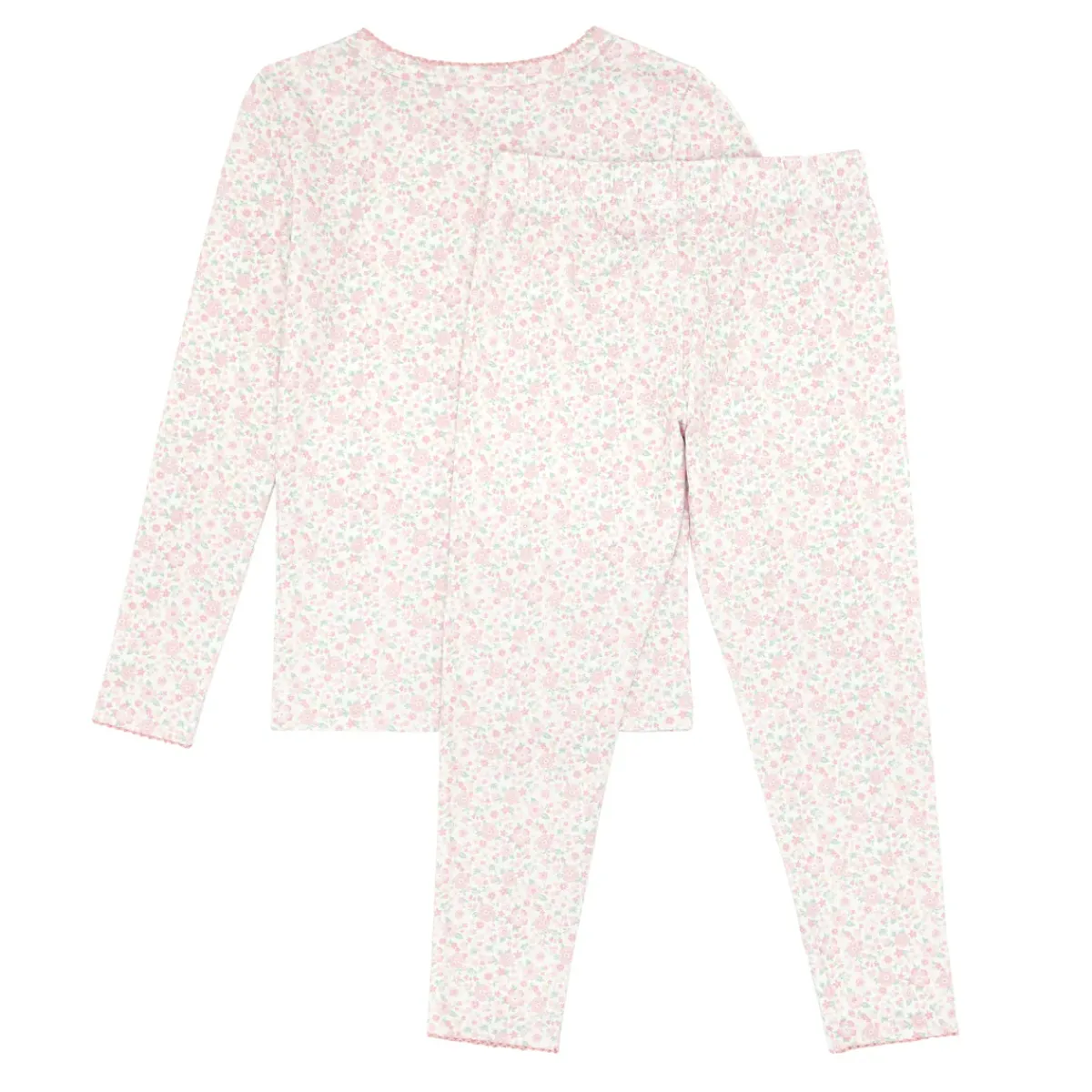 minnow Girls Pima Pajama Set Antique Floral Hot