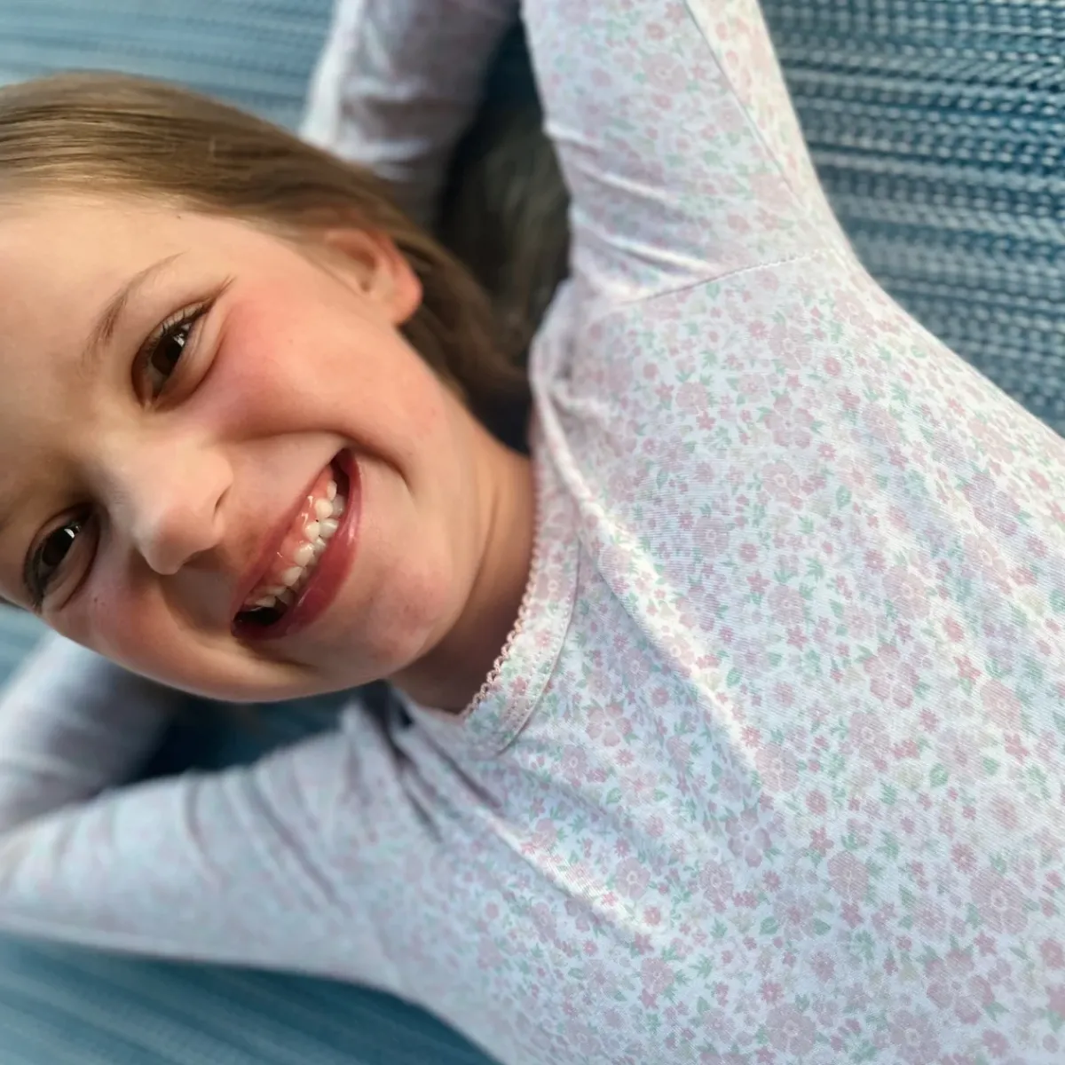 minnow Girls Pima Pajama Set Antique Floral Hot