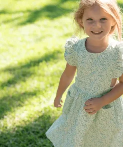 minnow Girls Pinafore Dress Sea Marsh Floral Online