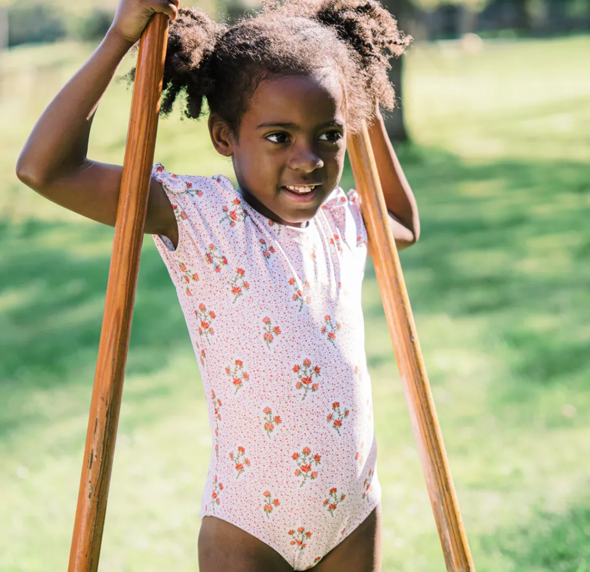 minnow Girls Puff Sleeve One Piece | Swim Raspberry Red Outlet