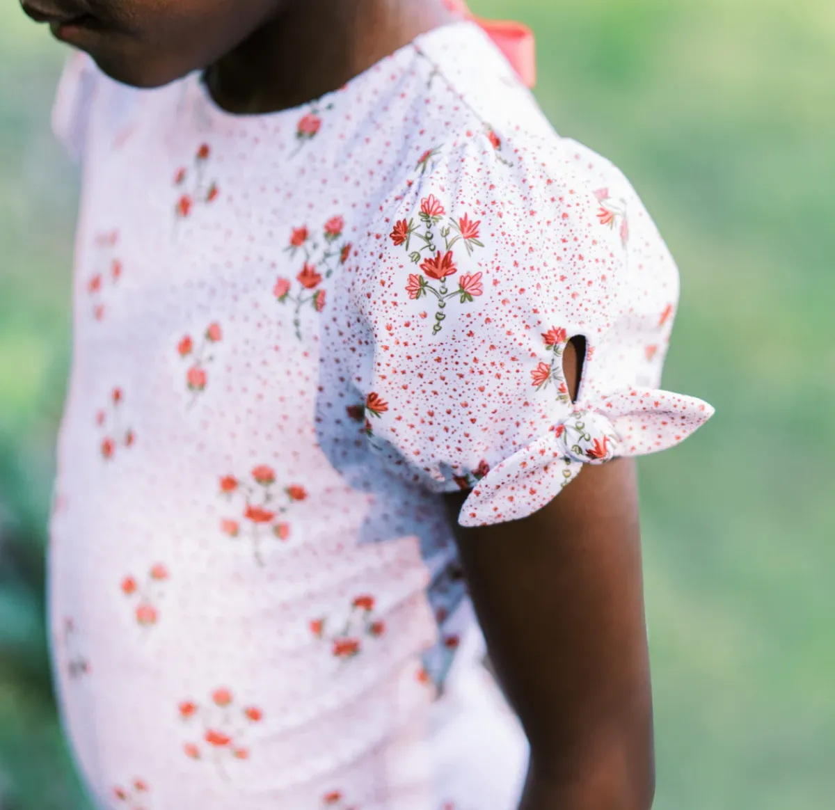 minnow Girls Puff Sleeve One Piece | Swim Raspberry Red Outlet