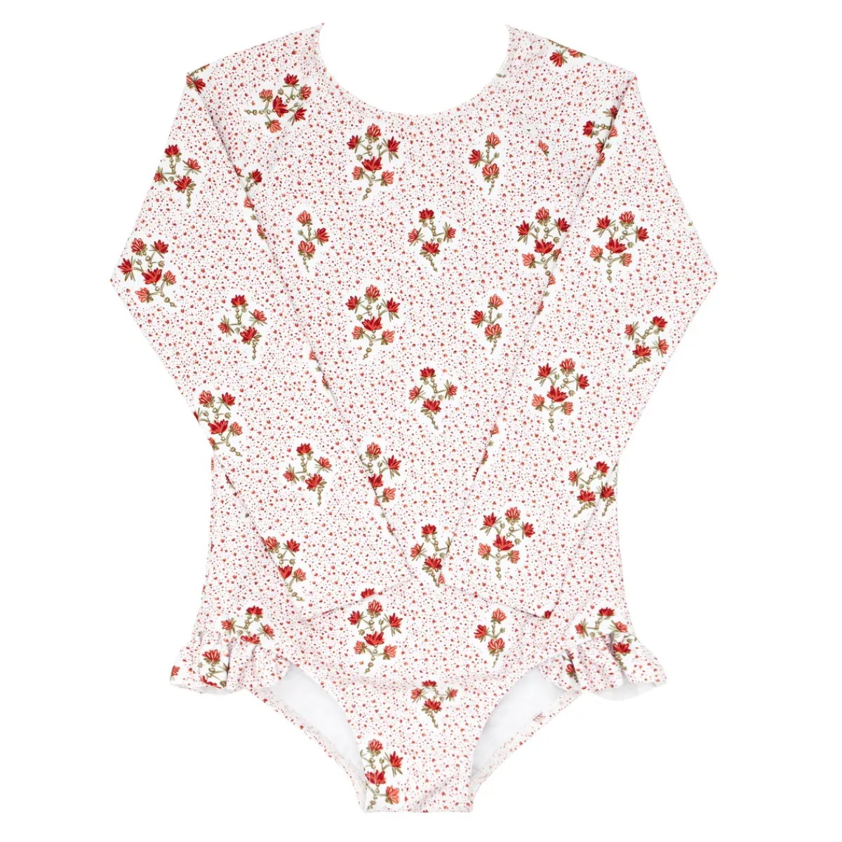 minnow Girls Rashguard One Piece | Swim Raspberry Red Best