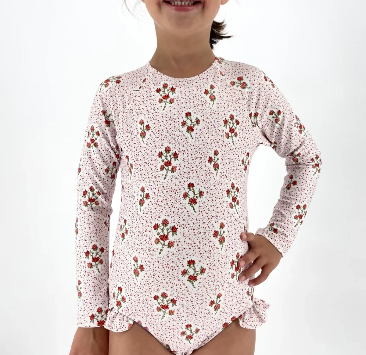 minnow Girls Rashguard One Piece | Swim Raspberry Red Best