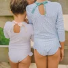 minnow Girls Rashguard One Piece Slate Floral Sale
