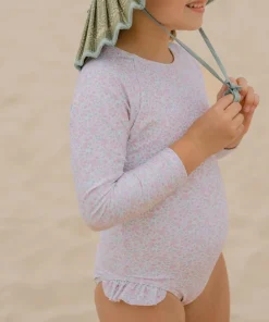 minnow Girls Rashguard One Piece Antique Floral Best