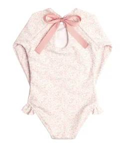 minnow Girls Rashguard One Piece Antique Floral Clearance