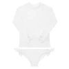 minnow Girls Rashguard Set Alys White Fashion