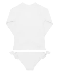 minnow Girls Rashguard Set Alys White Fashion