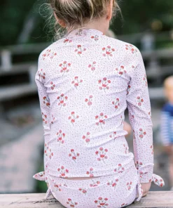 minnow Girls Rashguard Set | Swim Raspberry Red Discount