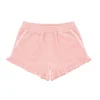 minnow Girls Ruffle French Terry Shorts Conch Pink Sale