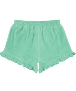 minnow Girls Ruffle French Terry Shorts Abaco Green Best