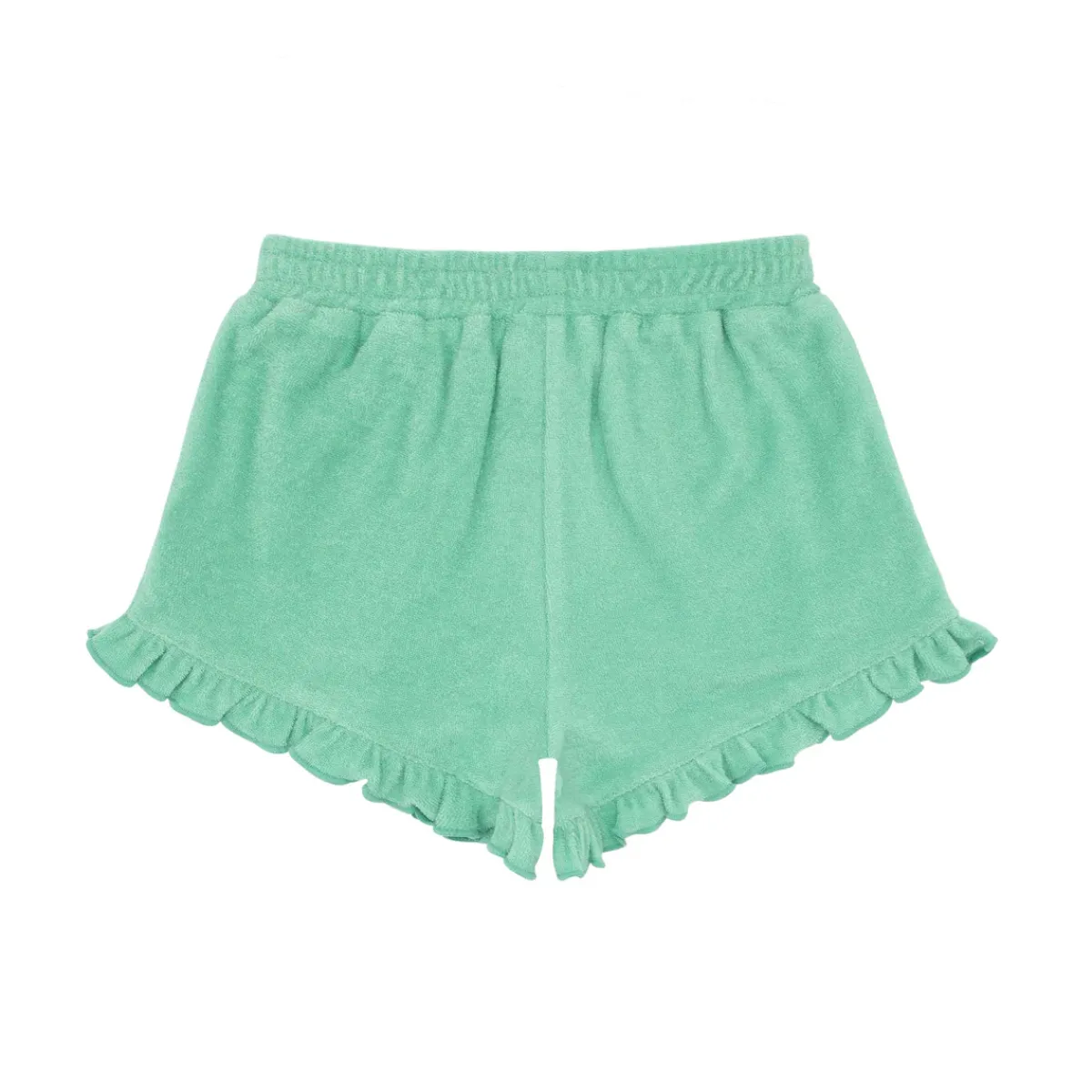 minnow Girls Ruffle French Terry Shorts Abaco Green Best