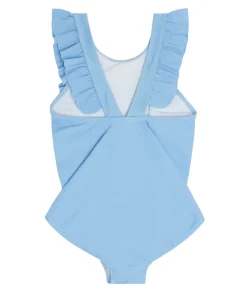 minnow Girls Ruffle One Piece Peri Blue Fashion