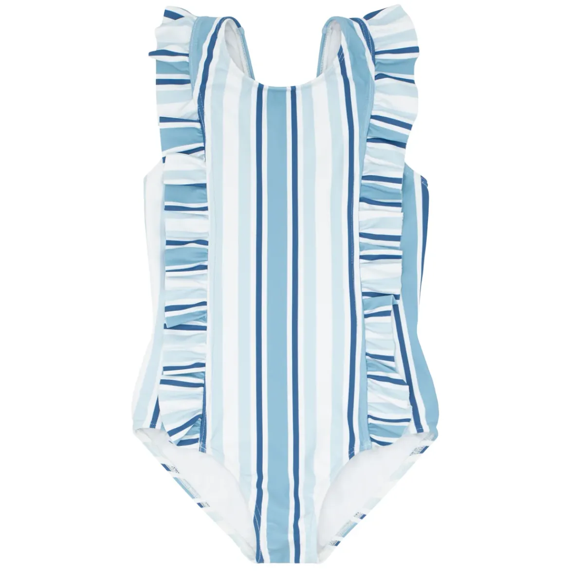 minnow Girls Ruffle One Piece | Swim Freshwater Stripe New