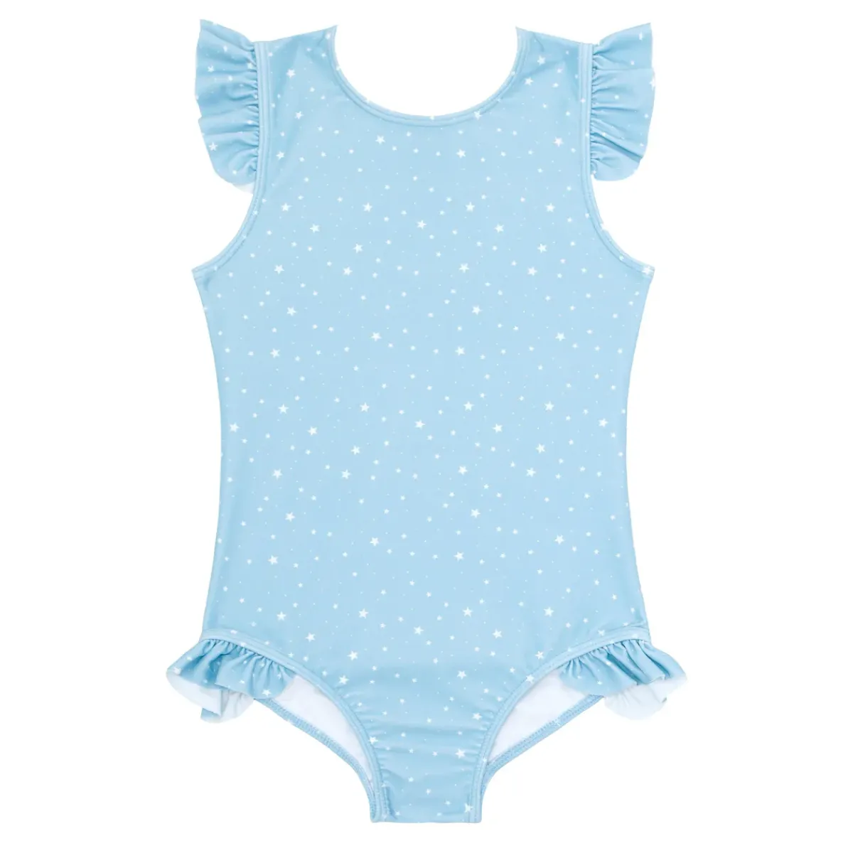 minnow Girls Ruffle Sleeve Rashguard One Piece Atlantic Star Clearance