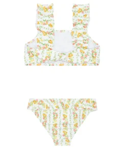 minnow Girls Ruffle Strap Bikini Linear Citrus Fashion