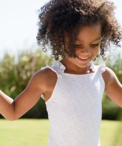 minnow Girls Ruffle Strap One Piece Antique Floral Best