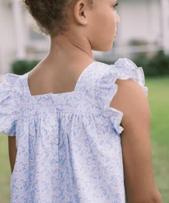 minnow Girls Ruffle Top And Short Set Briland Blue Botanic Online
