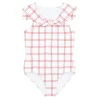 minnow Girls Sailor One Piece Windowpane Fashion