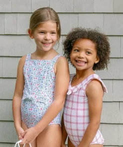 minnow Girls Sailor One Piece Windowpane Fashion