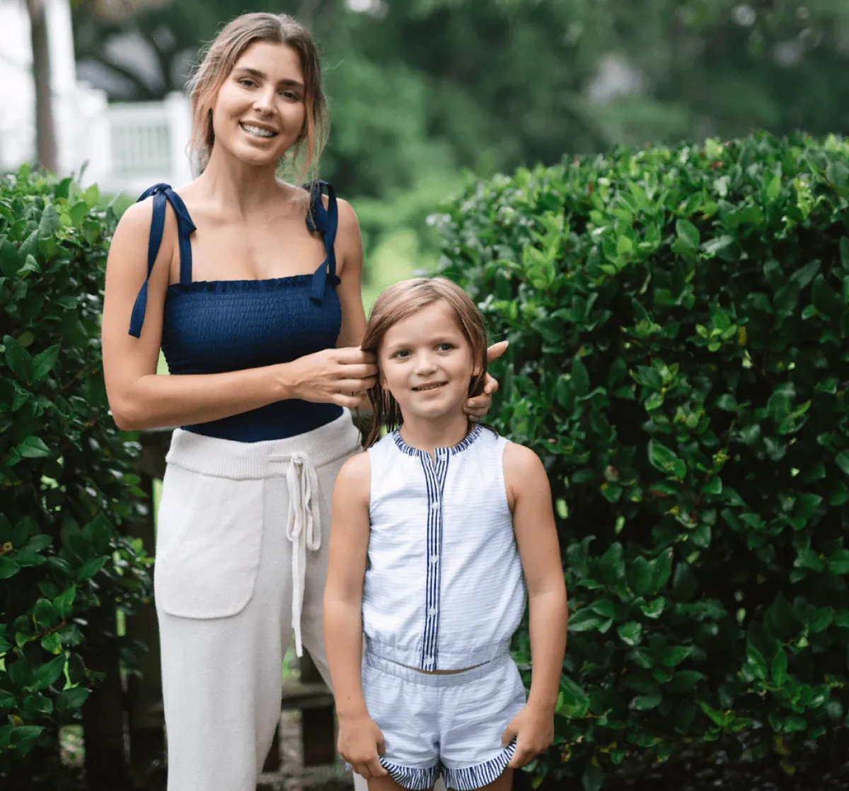 minnow Girls Set Powder Blue Stripe Best