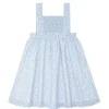 minnow Girls Smocked Bib Dress Slate Floral Online