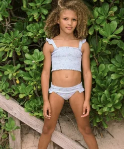 minnow Girls Smocked Bikini Bay Lavender Floral Sale