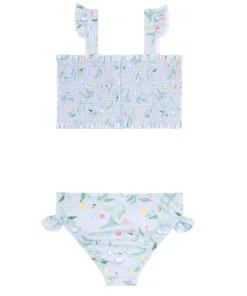 minnow Girls Smocked Bikini Bay Lavender Floral Sale