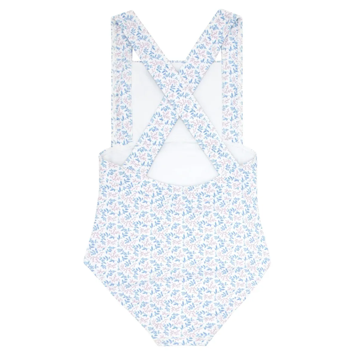 minnow Girls Smocked Crossover One Piece Briland Blue Botanic Best