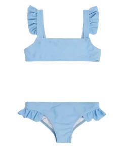 minnow Girls Tie Back Bikini Peri Blue Discount