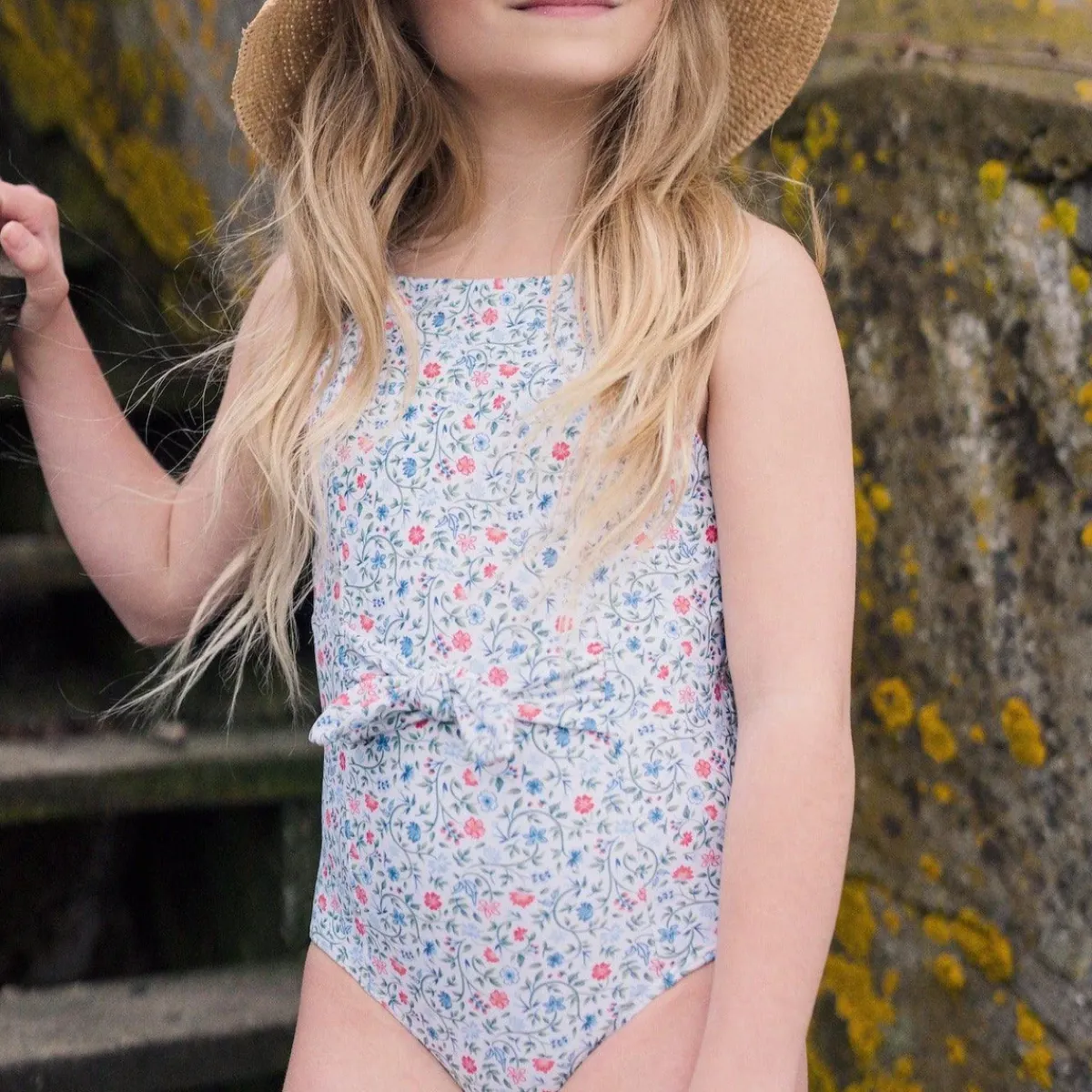 minnow Girls Tie Front One Piece Capeside Vineyard Online