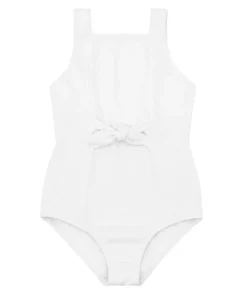 minnow Girls Tie Front One Piece Alys White Best