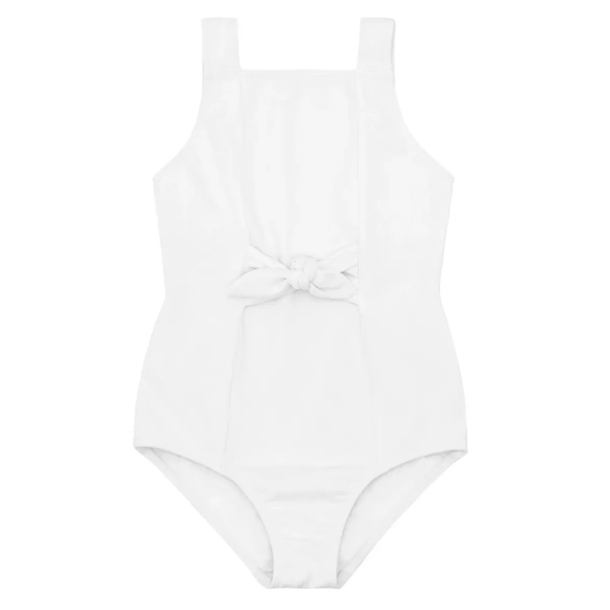 minnow Girls Tie Front One Piece Alys White Best